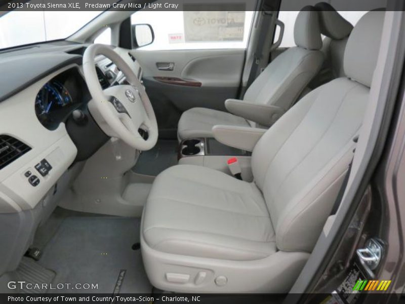 Predawn Gray Mica / Light Gray 2013 Toyota Sienna XLE