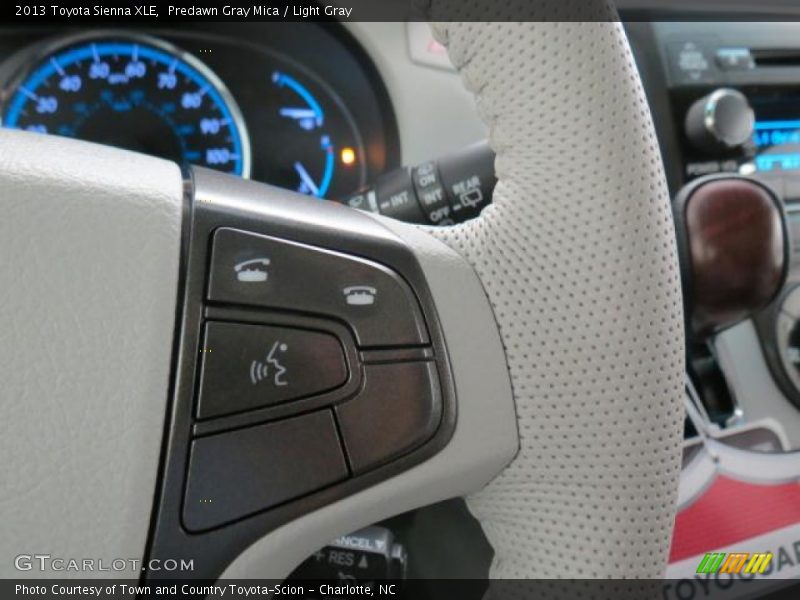 Predawn Gray Mica / Light Gray 2013 Toyota Sienna XLE