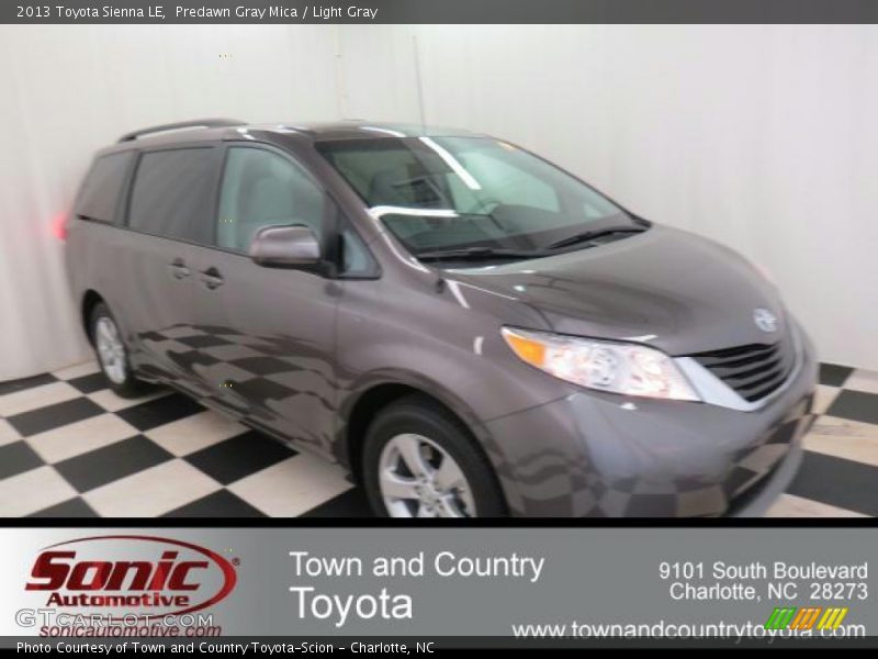 Predawn Gray Mica / Light Gray 2013 Toyota Sienna LE