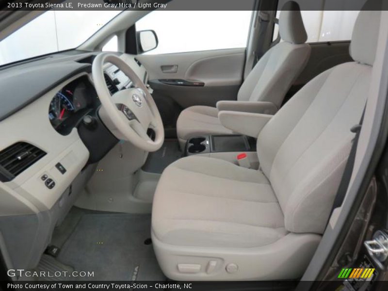 Predawn Gray Mica / Light Gray 2013 Toyota Sienna LE