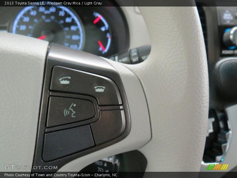 Predawn Gray Mica / Light Gray 2013 Toyota Sienna LE