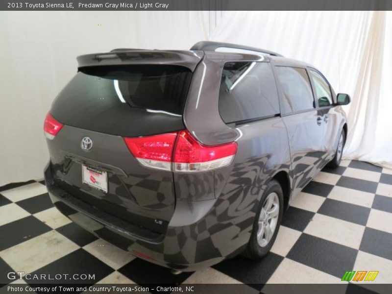 Predawn Gray Mica / Light Gray 2013 Toyota Sienna LE