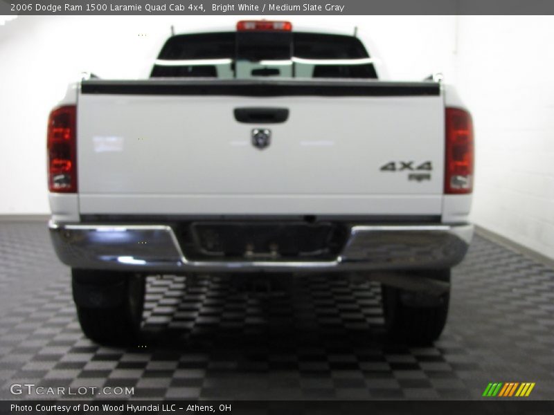 Bright White / Medium Slate Gray 2006 Dodge Ram 1500 Laramie Quad Cab 4x4