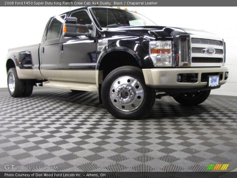 Black / Chaparral Leather 2008 Ford F450 Super Duty King Ranch Crew Cab 4x4 Dually
