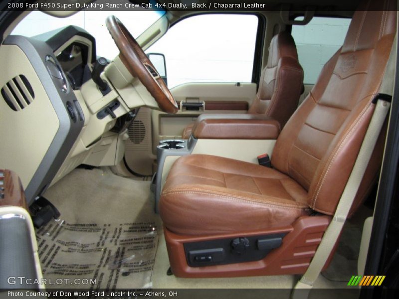Black / Chaparral Leather 2008 Ford F450 Super Duty King Ranch Crew Cab 4x4 Dually