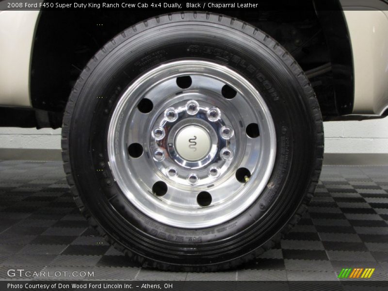 Black / Chaparral Leather 2008 Ford F450 Super Duty King Ranch Crew Cab 4x4 Dually