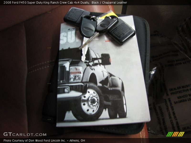 Black / Chaparral Leather 2008 Ford F450 Super Duty King Ranch Crew Cab 4x4 Dually