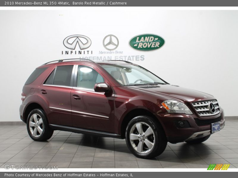 Barolo Red Metallic / Cashmere 2010 Mercedes-Benz ML 350 4Matic