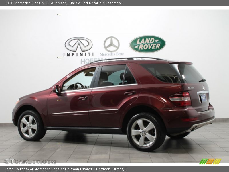 Barolo Red Metallic / Cashmere 2010 Mercedes-Benz ML 350 4Matic