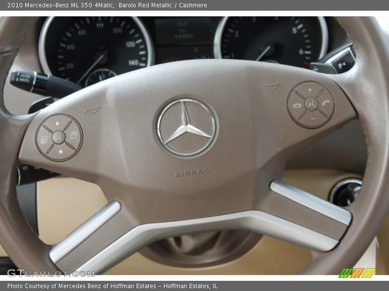 Barolo Red Metallic / Cashmere 2010 Mercedes-Benz ML 350 4Matic