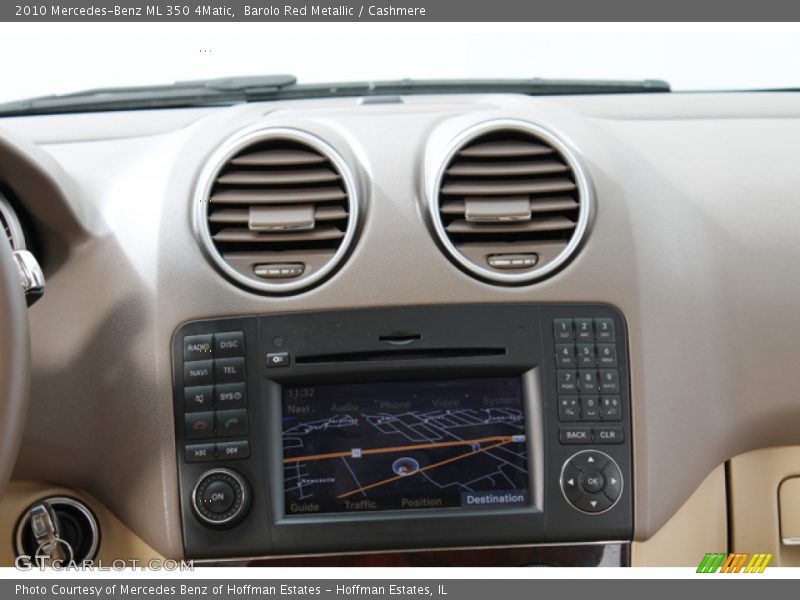 Barolo Red Metallic / Cashmere 2010 Mercedes-Benz ML 350 4Matic