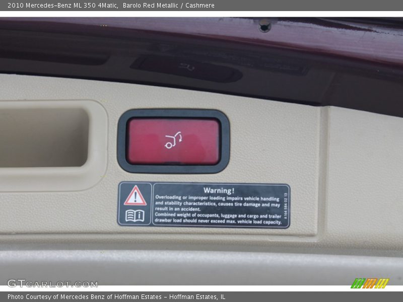 Barolo Red Metallic / Cashmere 2010 Mercedes-Benz ML 350 4Matic