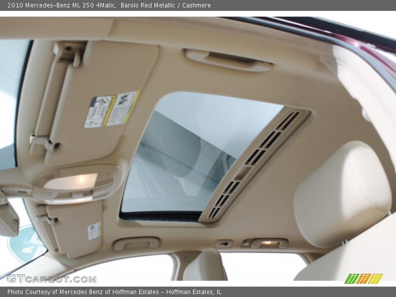 Barolo Red Metallic / Cashmere 2010 Mercedes-Benz ML 350 4Matic