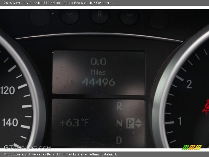 Barolo Red Metallic / Cashmere 2010 Mercedes-Benz ML 350 4Matic