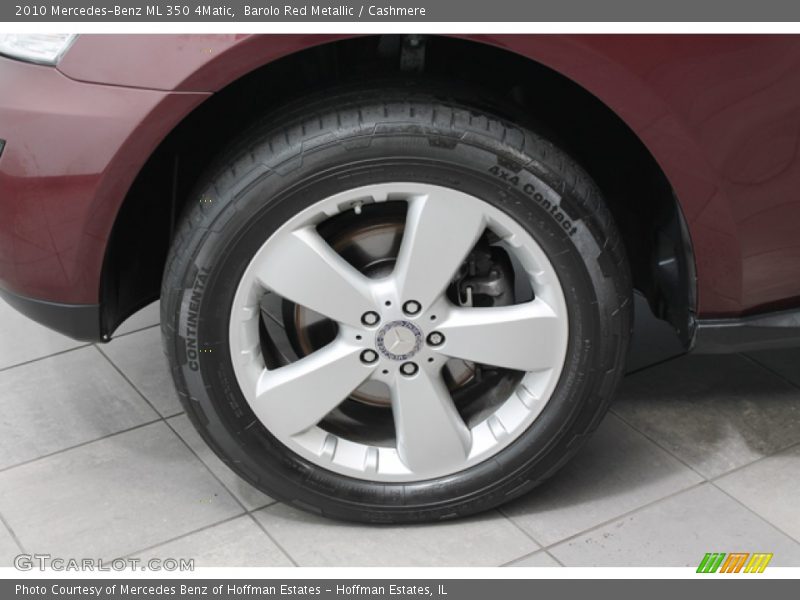 Barolo Red Metallic / Cashmere 2010 Mercedes-Benz ML 350 4Matic