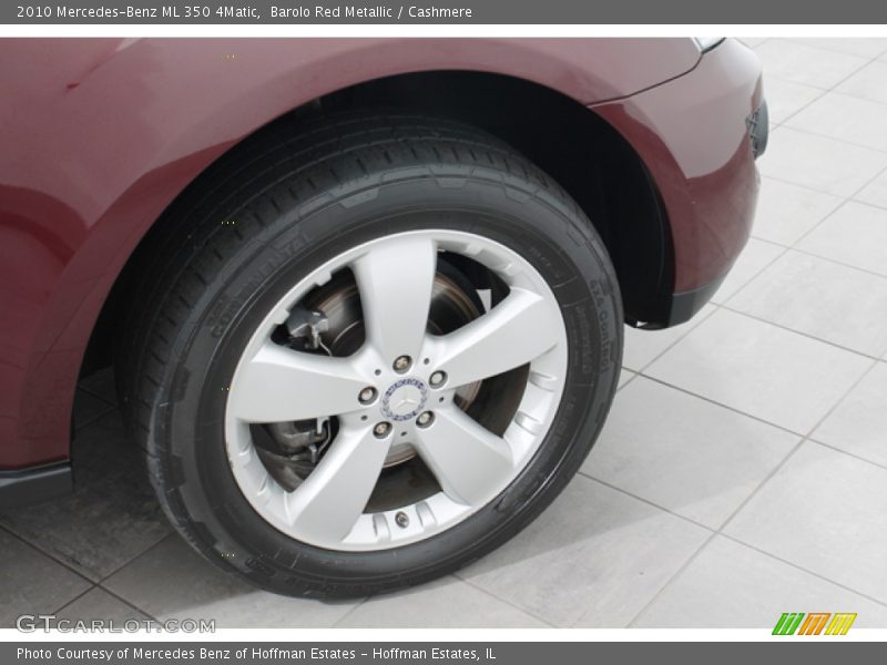 Barolo Red Metallic / Cashmere 2010 Mercedes-Benz ML 350 4Matic