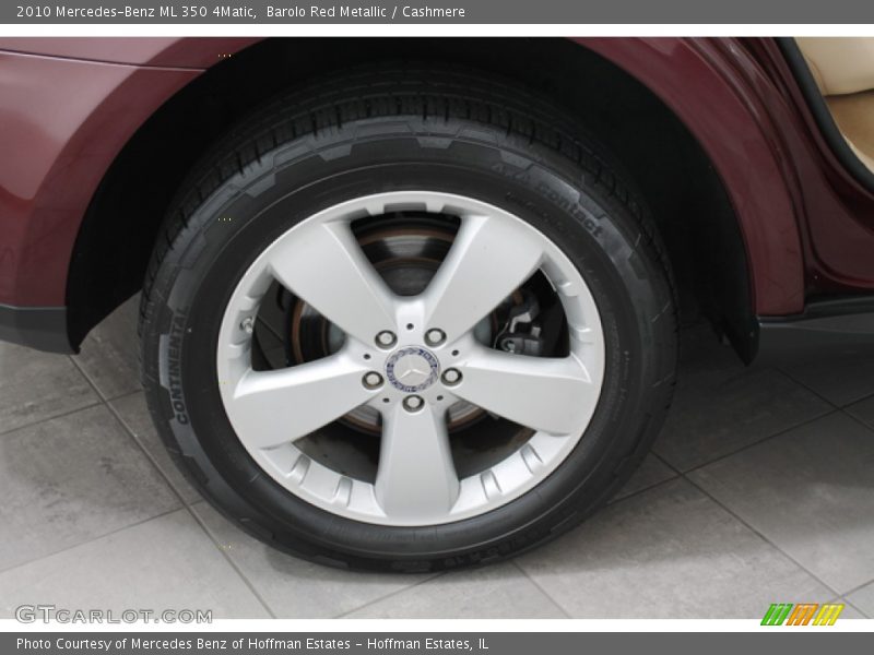 Barolo Red Metallic / Cashmere 2010 Mercedes-Benz ML 350 4Matic