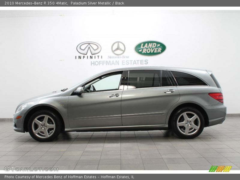 Paladium Silver Metallic / Black 2010 Mercedes-Benz R 350 4Matic