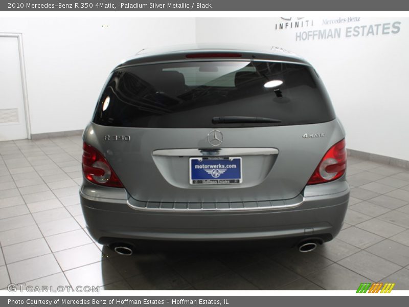 Paladium Silver Metallic / Black 2010 Mercedes-Benz R 350 4Matic