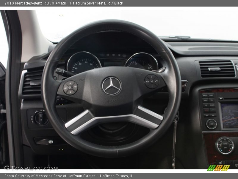 Paladium Silver Metallic / Black 2010 Mercedes-Benz R 350 4Matic