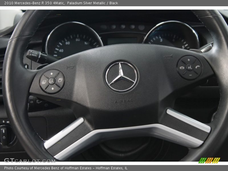 Paladium Silver Metallic / Black 2010 Mercedes-Benz R 350 4Matic