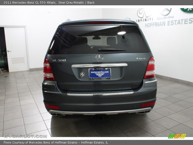 Steel Grey Metallic / Black 2011 Mercedes-Benz GL 550 4Matic