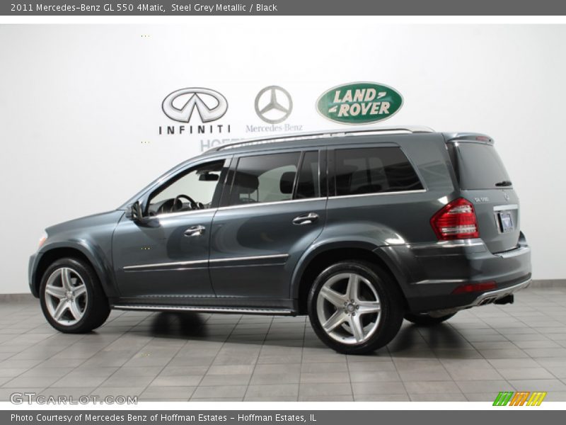 Steel Grey Metallic / Black 2011 Mercedes-Benz GL 550 4Matic