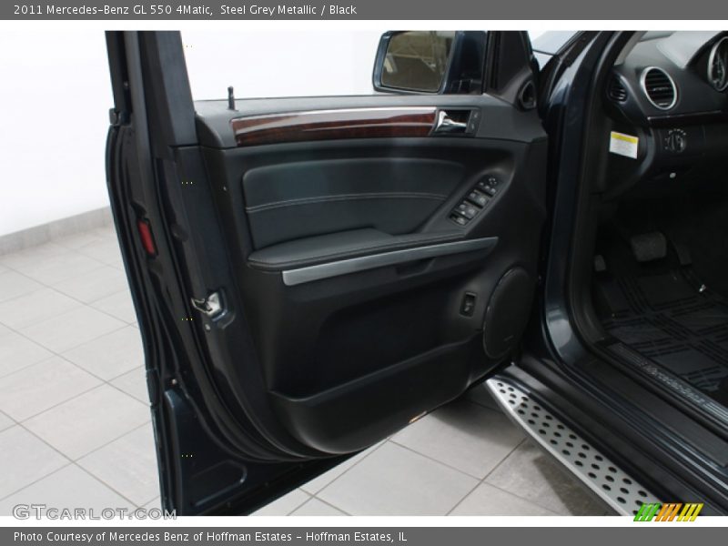 Steel Grey Metallic / Black 2011 Mercedes-Benz GL 550 4Matic