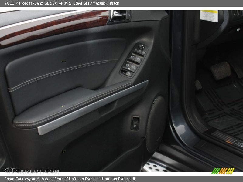 Steel Grey Metallic / Black 2011 Mercedes-Benz GL 550 4Matic