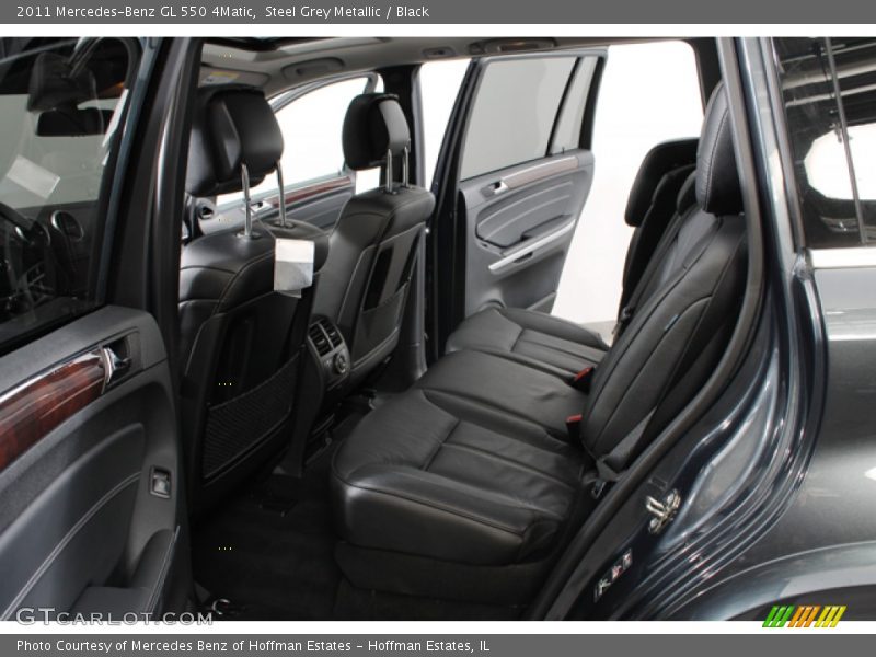 Steel Grey Metallic / Black 2011 Mercedes-Benz GL 550 4Matic