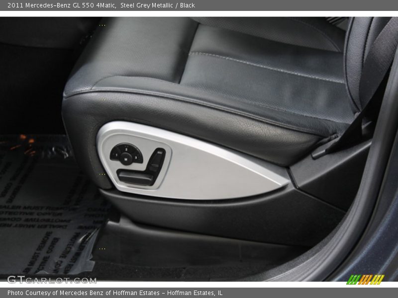 Steel Grey Metallic / Black 2011 Mercedes-Benz GL 550 4Matic