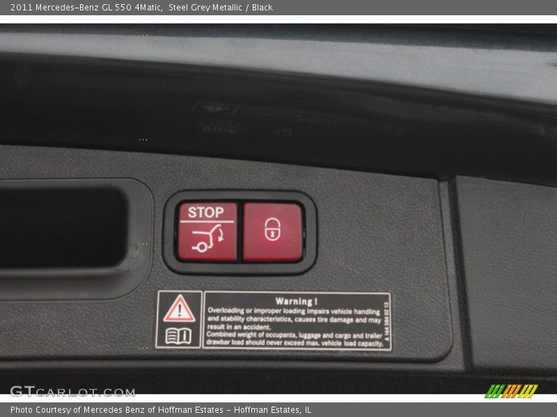 Steel Grey Metallic / Black 2011 Mercedes-Benz GL 550 4Matic