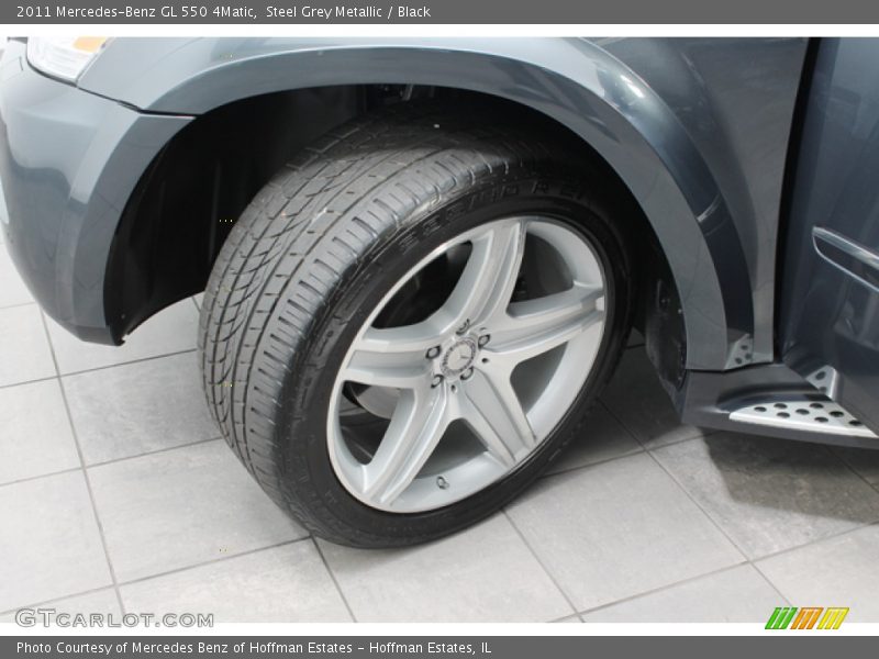 Steel Grey Metallic / Black 2011 Mercedes-Benz GL 550 4Matic