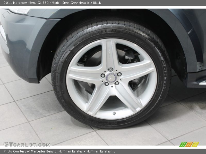 Steel Grey Metallic / Black 2011 Mercedes-Benz GL 550 4Matic
