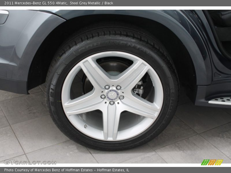 Steel Grey Metallic / Black 2011 Mercedes-Benz GL 550 4Matic