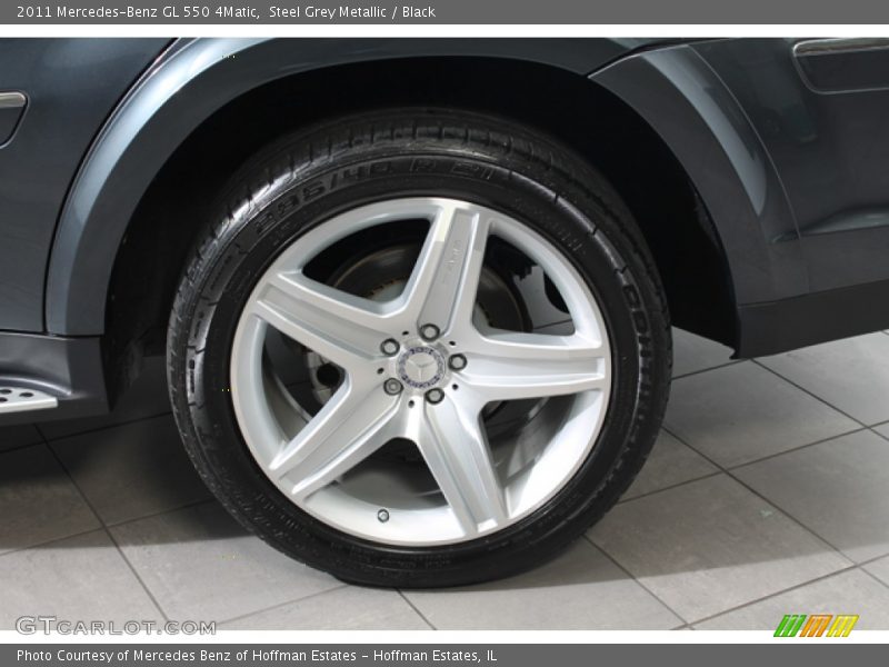Steel Grey Metallic / Black 2011 Mercedes-Benz GL 550 4Matic