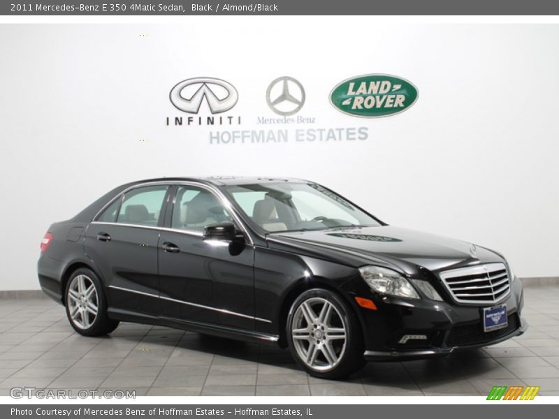 Black / Almond/Black 2011 Mercedes-Benz E 350 4Matic Sedan