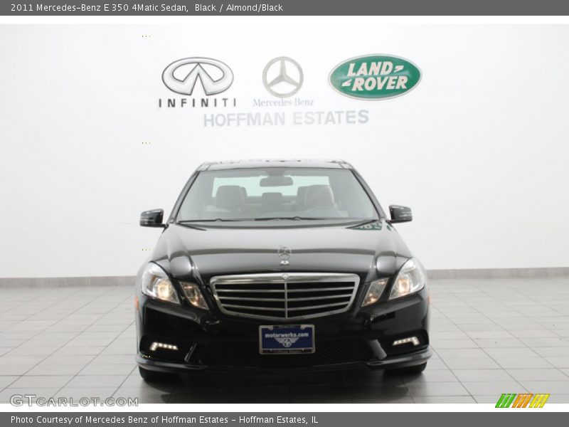 Black / Almond/Black 2011 Mercedes-Benz E 350 4Matic Sedan