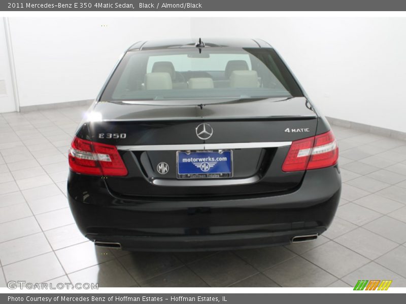 Black / Almond/Black 2011 Mercedes-Benz E 350 4Matic Sedan