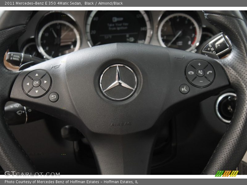 Black / Almond/Black 2011 Mercedes-Benz E 350 4Matic Sedan