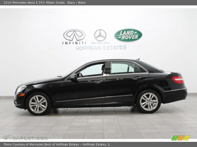 Black / Black 2010 Mercedes-Benz E 350 4Matic Sedan