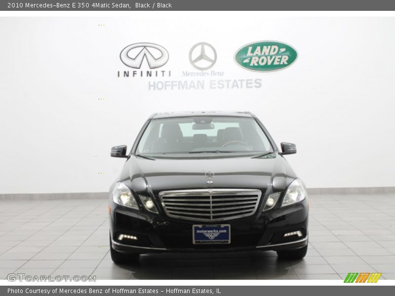 Black / Black 2010 Mercedes-Benz E 350 4Matic Sedan