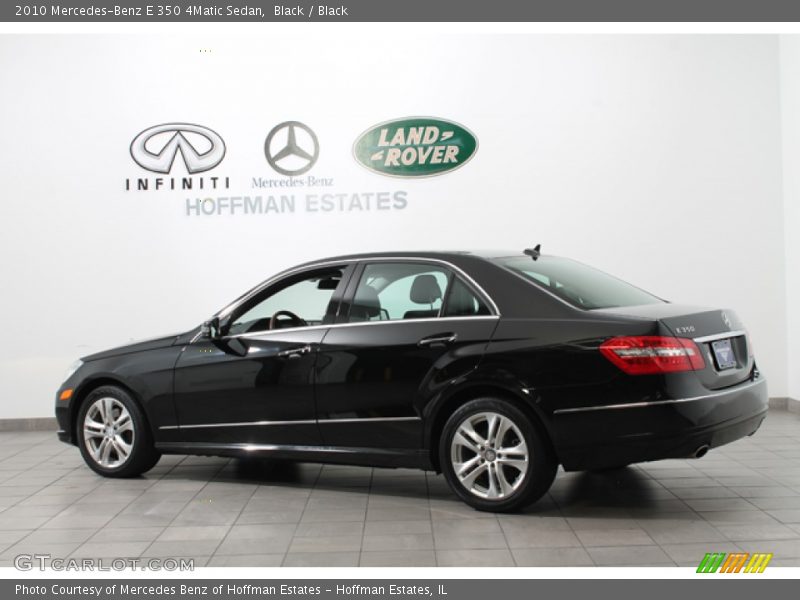 Black / Black 2010 Mercedes-Benz E 350 4Matic Sedan