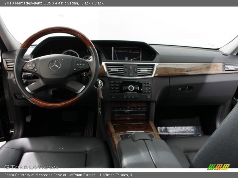 Black / Black 2010 Mercedes-Benz E 350 4Matic Sedan