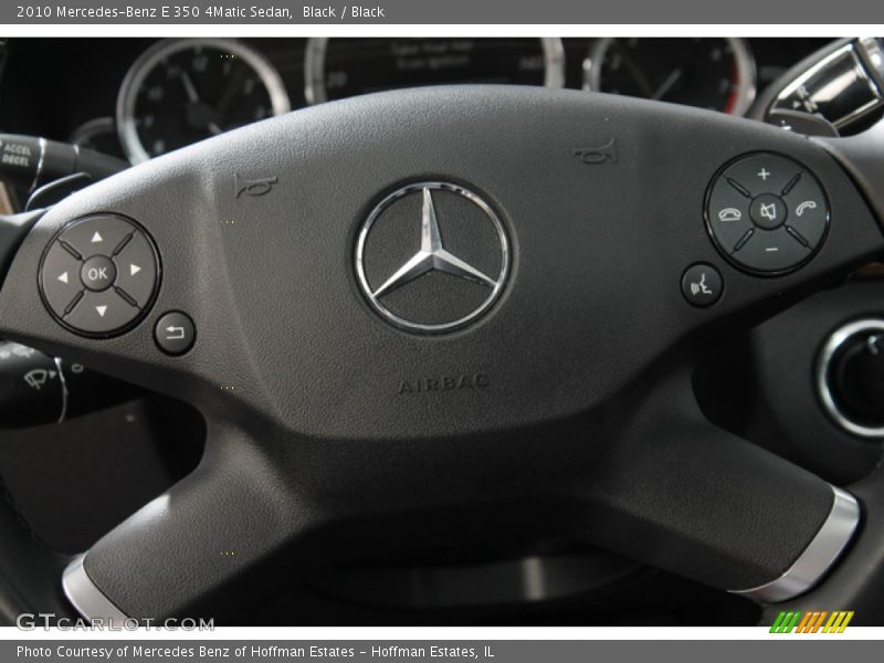 Black / Black 2010 Mercedes-Benz E 350 4Matic Sedan