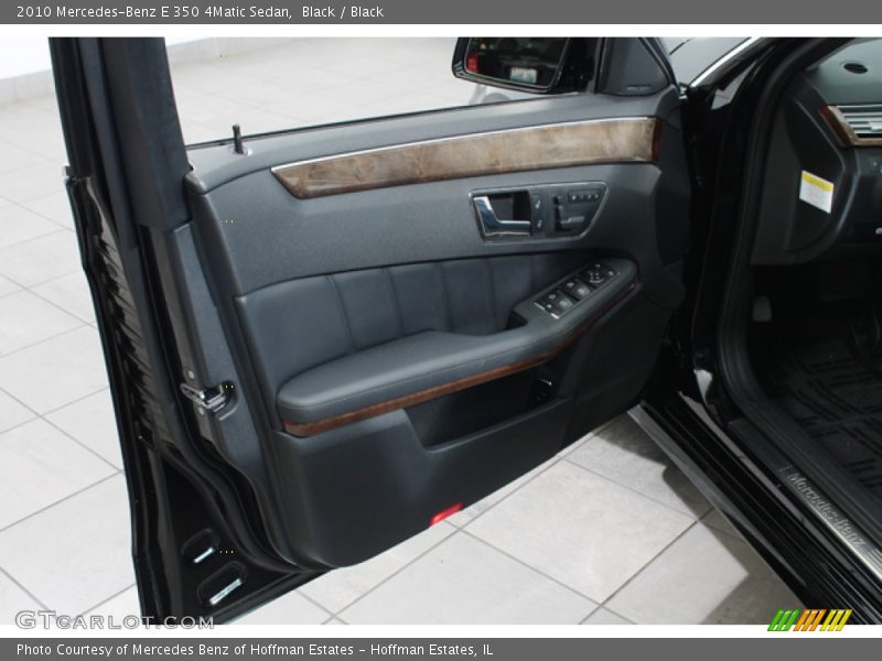 Black / Black 2010 Mercedes-Benz E 350 4Matic Sedan