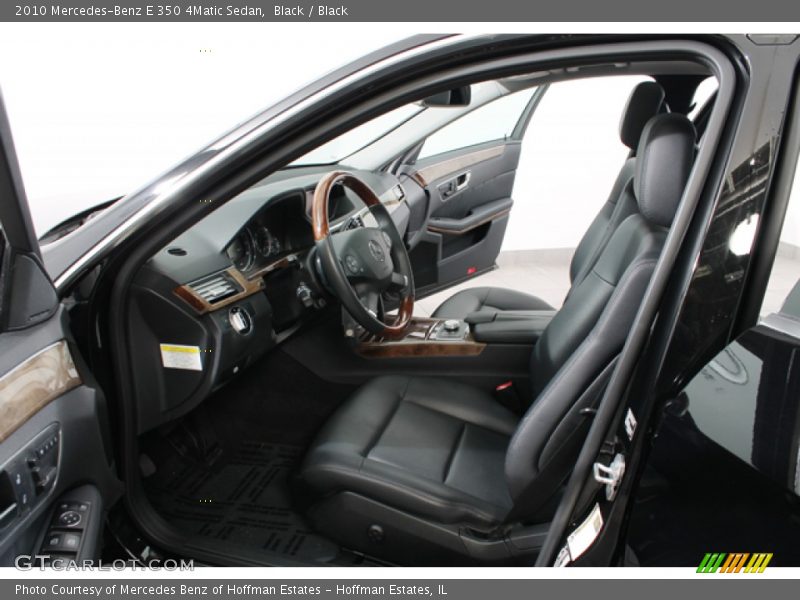 Black / Black 2010 Mercedes-Benz E 350 4Matic Sedan