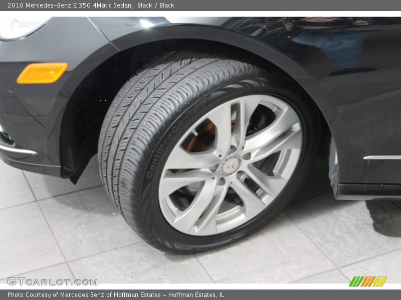 Black / Black 2010 Mercedes-Benz E 350 4Matic Sedan