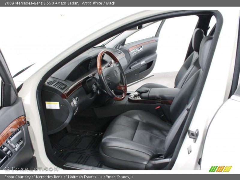 Arctic White / Black 2009 Mercedes-Benz S 550 4Matic Sedan