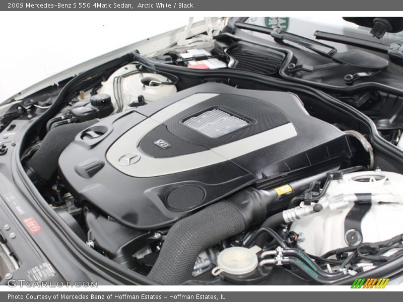 Arctic White / Black 2009 Mercedes-Benz S 550 4Matic Sedan